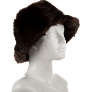 HOUSE OF FLUFF FAUX FUR BUCKET HAT